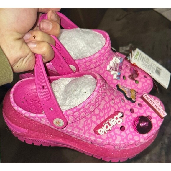 Barbie Pink Crocs women size 8 
Brand New with Tags - Picture 3 of 6